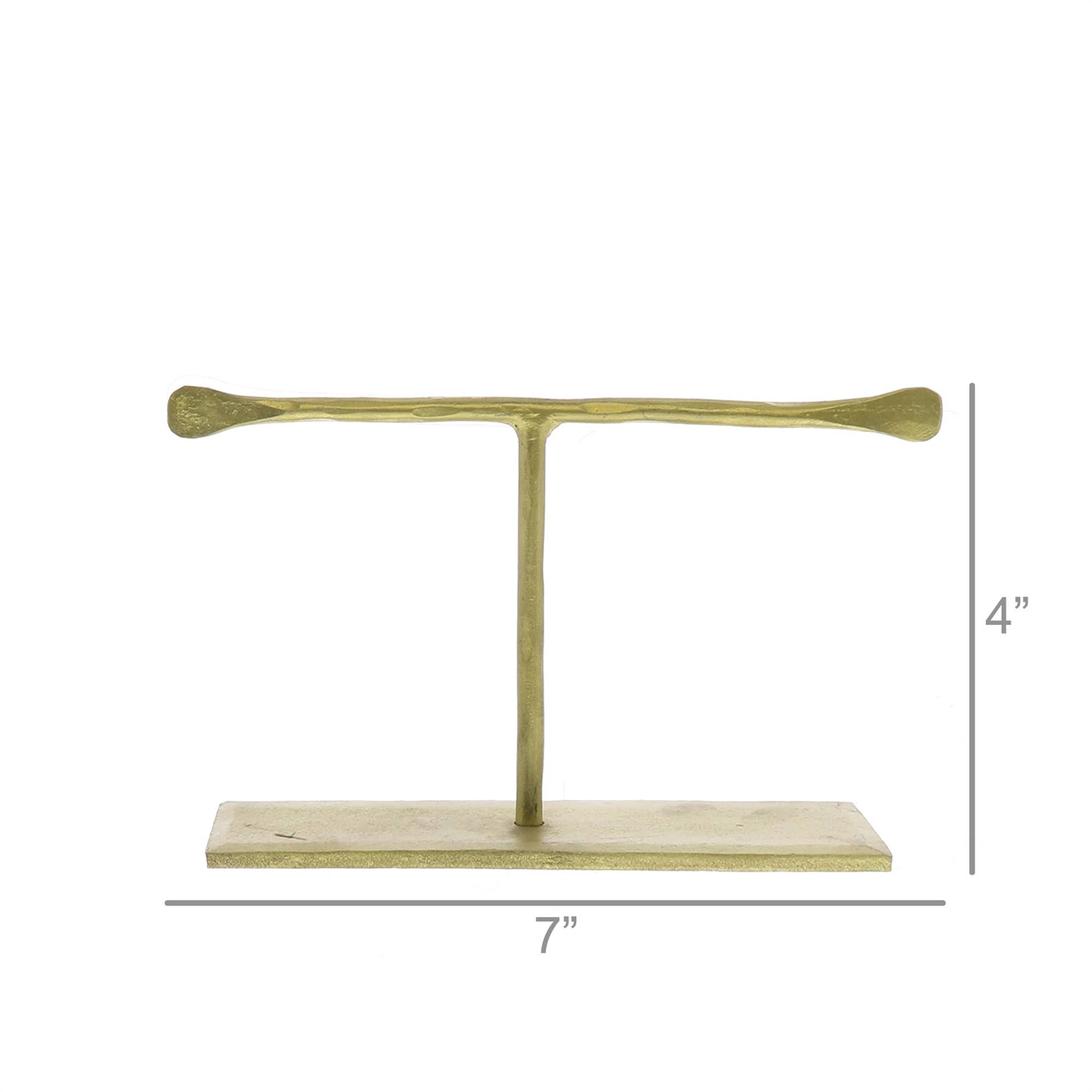 HomArt - Wholesale Jewelry Stand & Display - Maddox Forged Iron Jewelry T Stand - Short 4 - Brass1