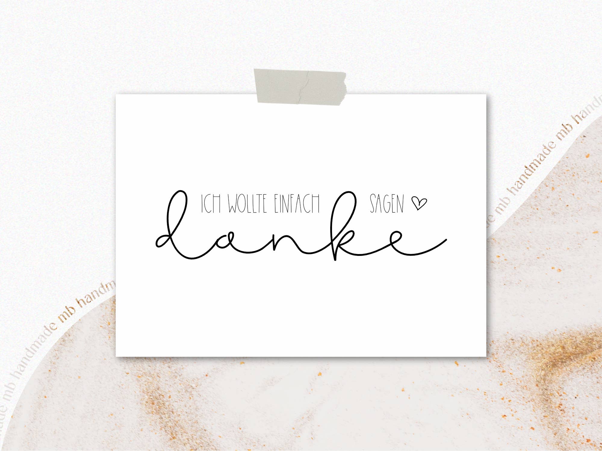 mb handmade - Wholesale Thank You Card - I JUST WANTED TO SAY THANK YOU2