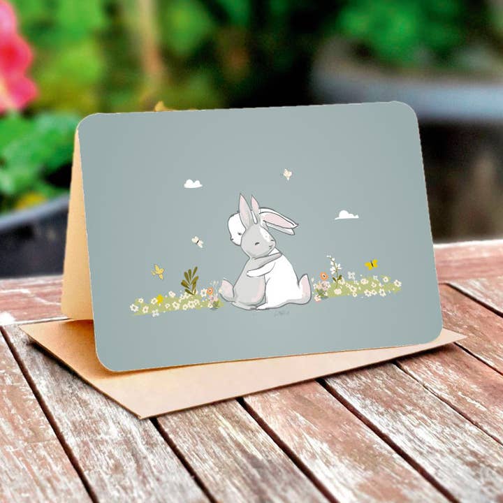 Natural paper double card 5156 for wholesale by Gutrath Verlag