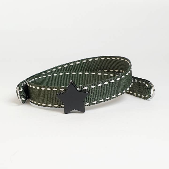 FOREST GREEN BRACELET BLACK STAR for wholesale by Smartever Srl