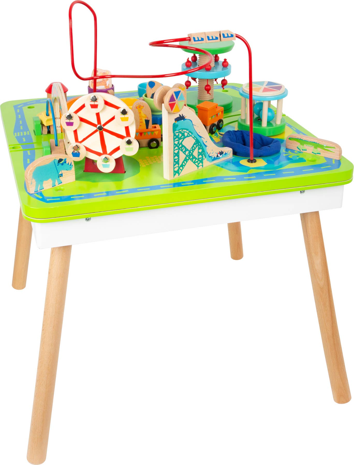 small foot - Wholesale Wood Toy - Kids - 3-in-1 Theme Park Play Table0