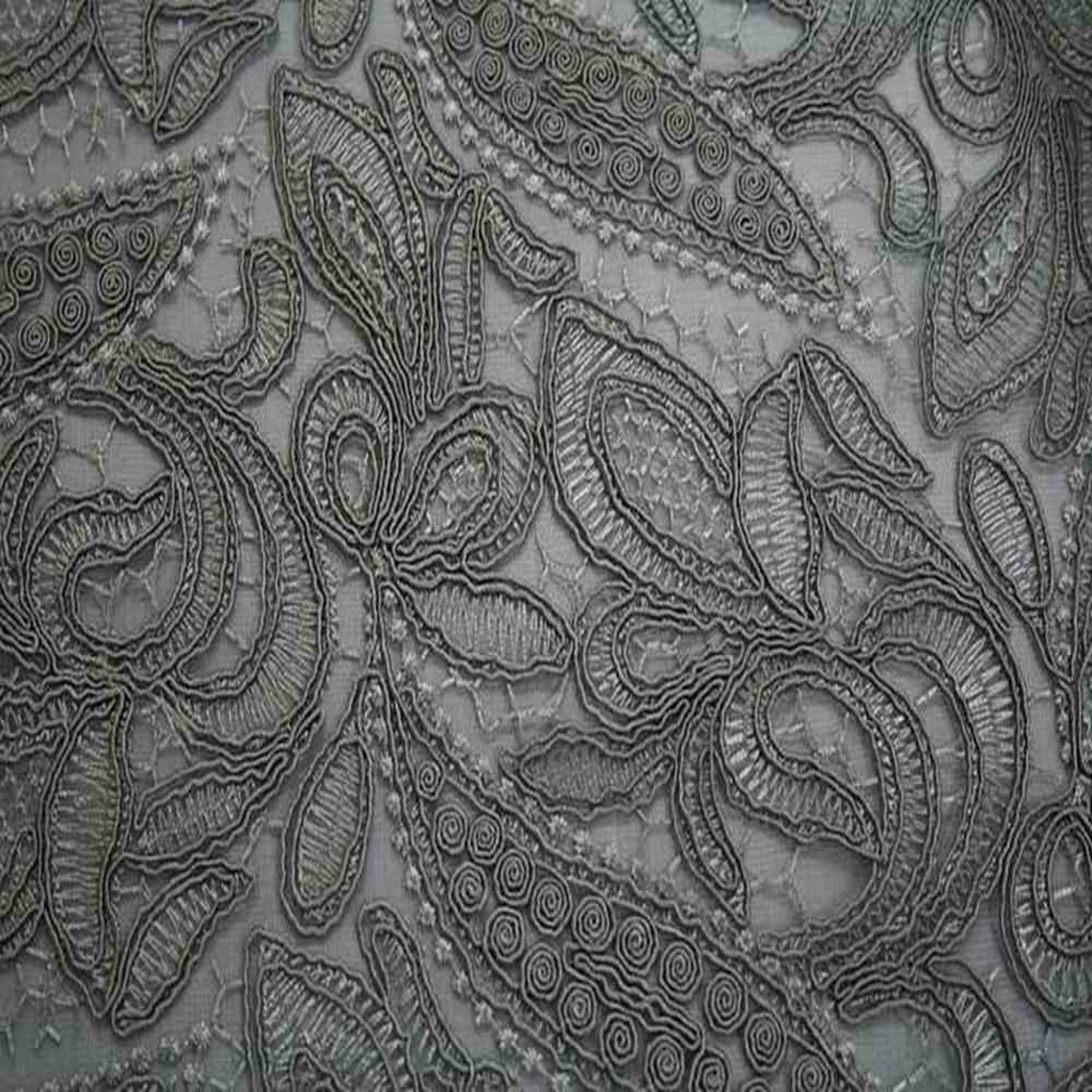 Fabrics Star - Wholesale Fabric - CREATION Glitter Embroidered Mesh Fabric. Lace Netting Material ideal for Sewing, Dresses, Gowns, Dresses, Skirts, Veils, Etc.9