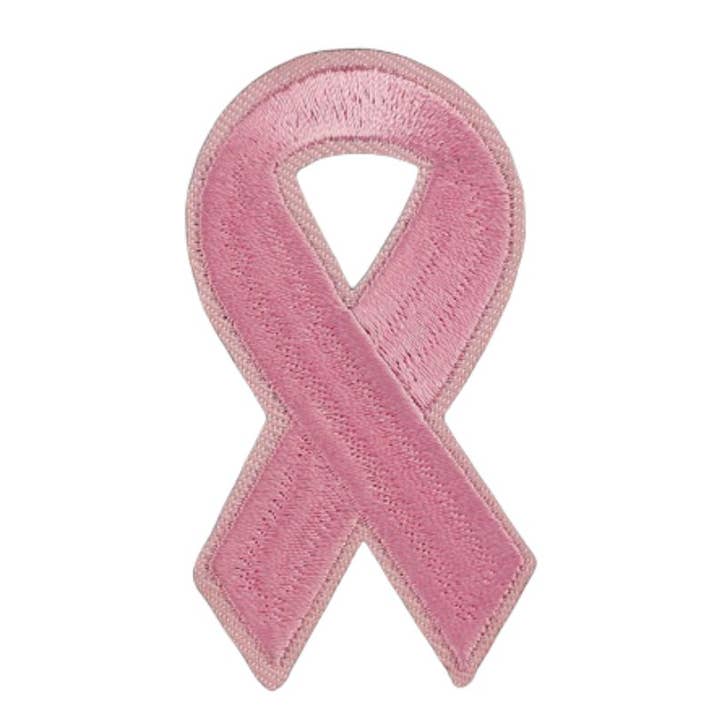 Pink Ribbon Sew-On/Iron-On Patches for wholesale by The Awareness Company