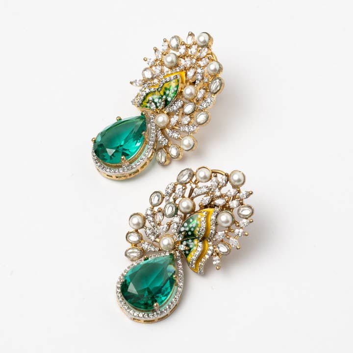 Velune Earrings Limited Edition Shine and Green for wholesale by ACUS