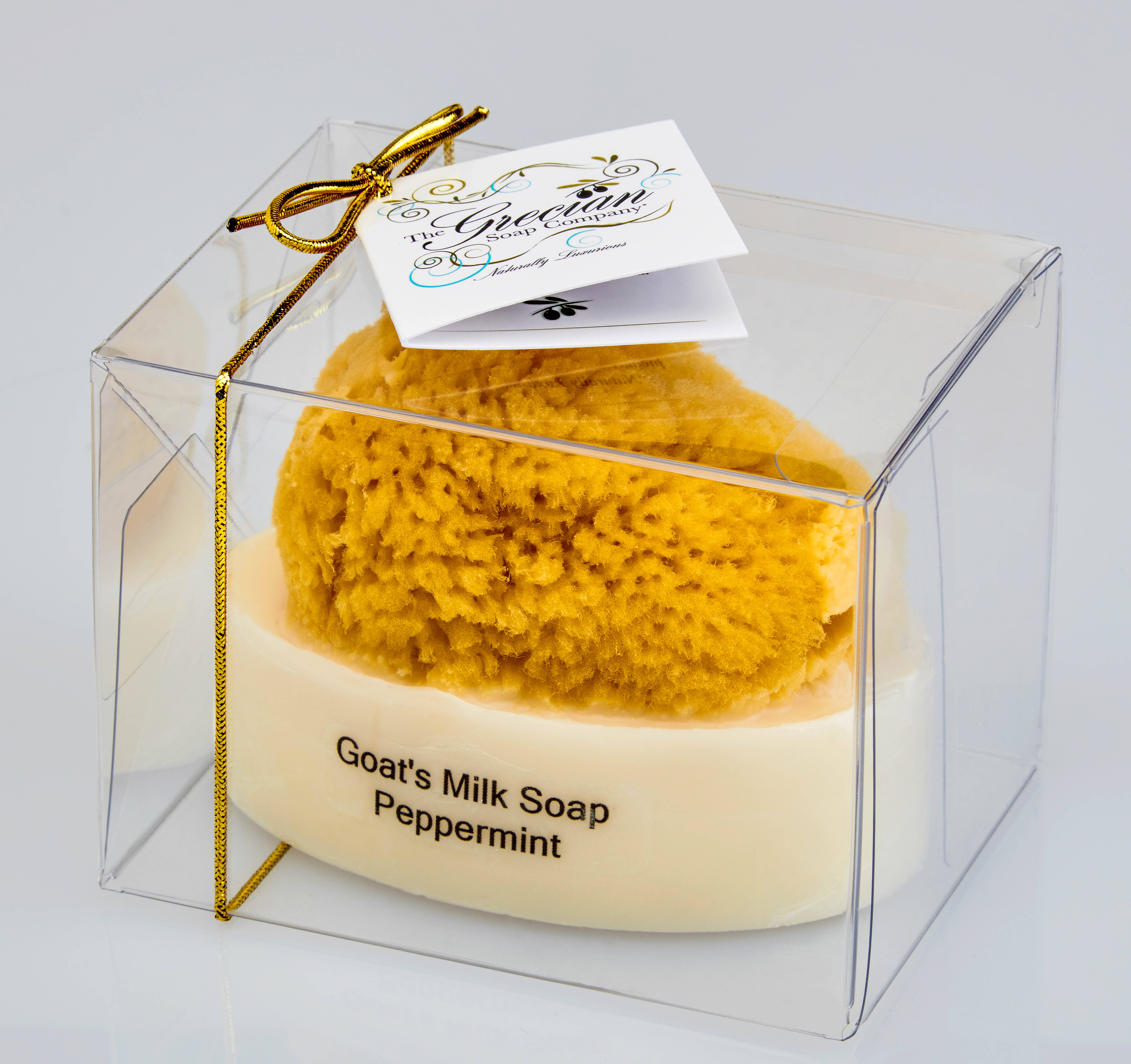 The Grecian Soap Company - Wholesale Bar Soap - Goat Milk Natural Exfoliating Soap Bar with Sea Sponge16