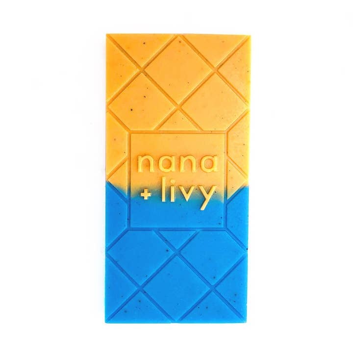 Blueberry Lemonade Choco Soap for wholesale by Nana + Livy