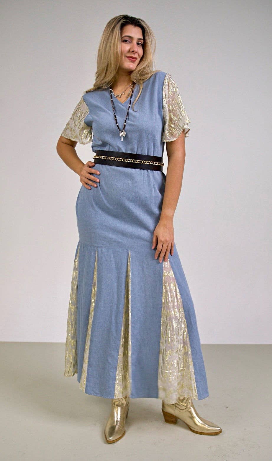 Paryse Style - Wholesale Dress - Women's - The Dallas Denim Maxi Dress | Tall Fit2