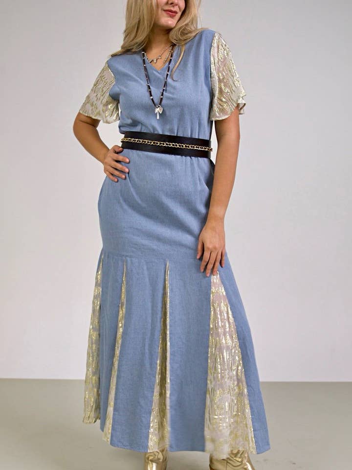 Paryse Style - Wholesale Dress - Women's - The Dallas Denim Maxi Dress | Tall Fit2