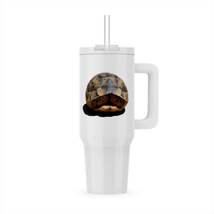 3dRose - Wholesale Insulated mug/tumbler - 3dRose, Tortoise Tucked In Vector Art Cut, Tumbler5