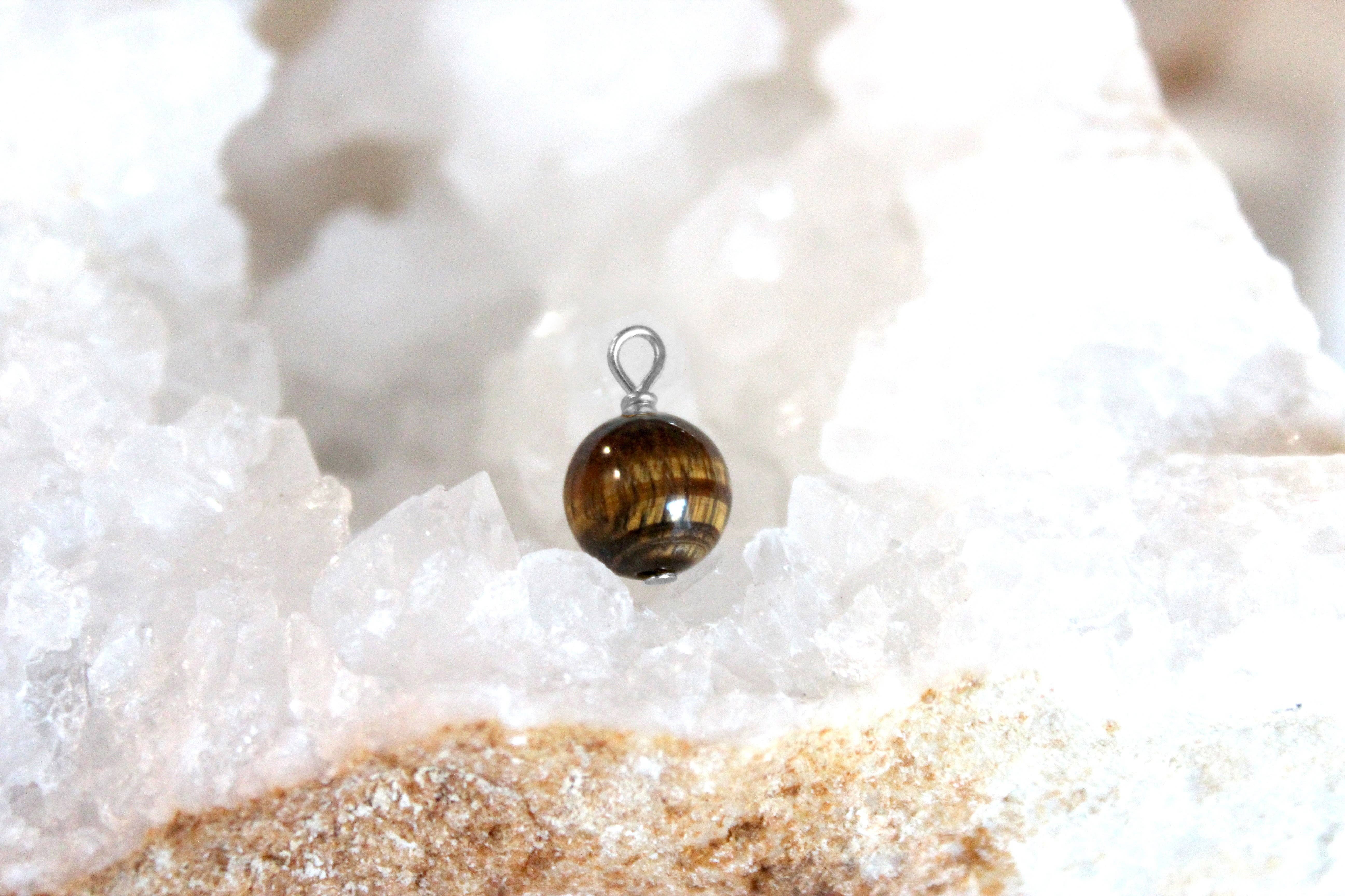 Mademoiselle Moana - Wholesale Individuele bedel/hanger - Tijgeroog hanger - bescherming en comfort2