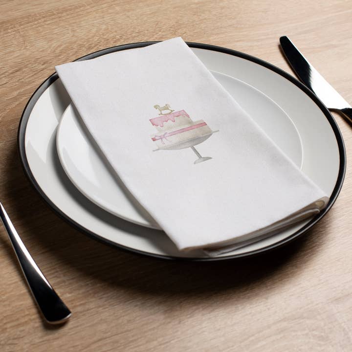 Pink Cake - Printed Guest Towel for wholesale by Altoonastore