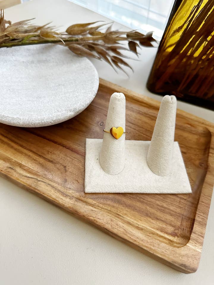 8386JR - Heart Adjustable Gold Filled Ring for wholesale by Renee and Renae | Formerly The Katz Meow Creations