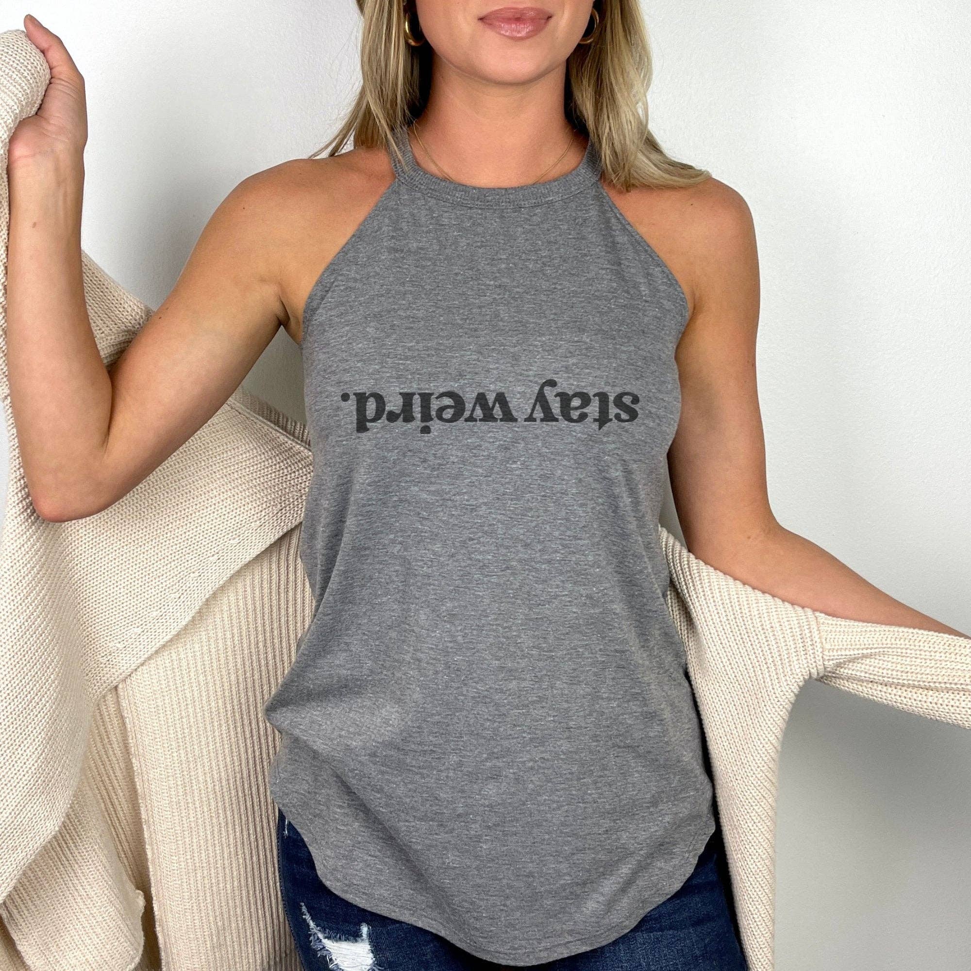 Trendznmore - Modern Graphic Apparel - Wholesale Tank Top - Women's - Stay Weird Funny Rocker Tank2
