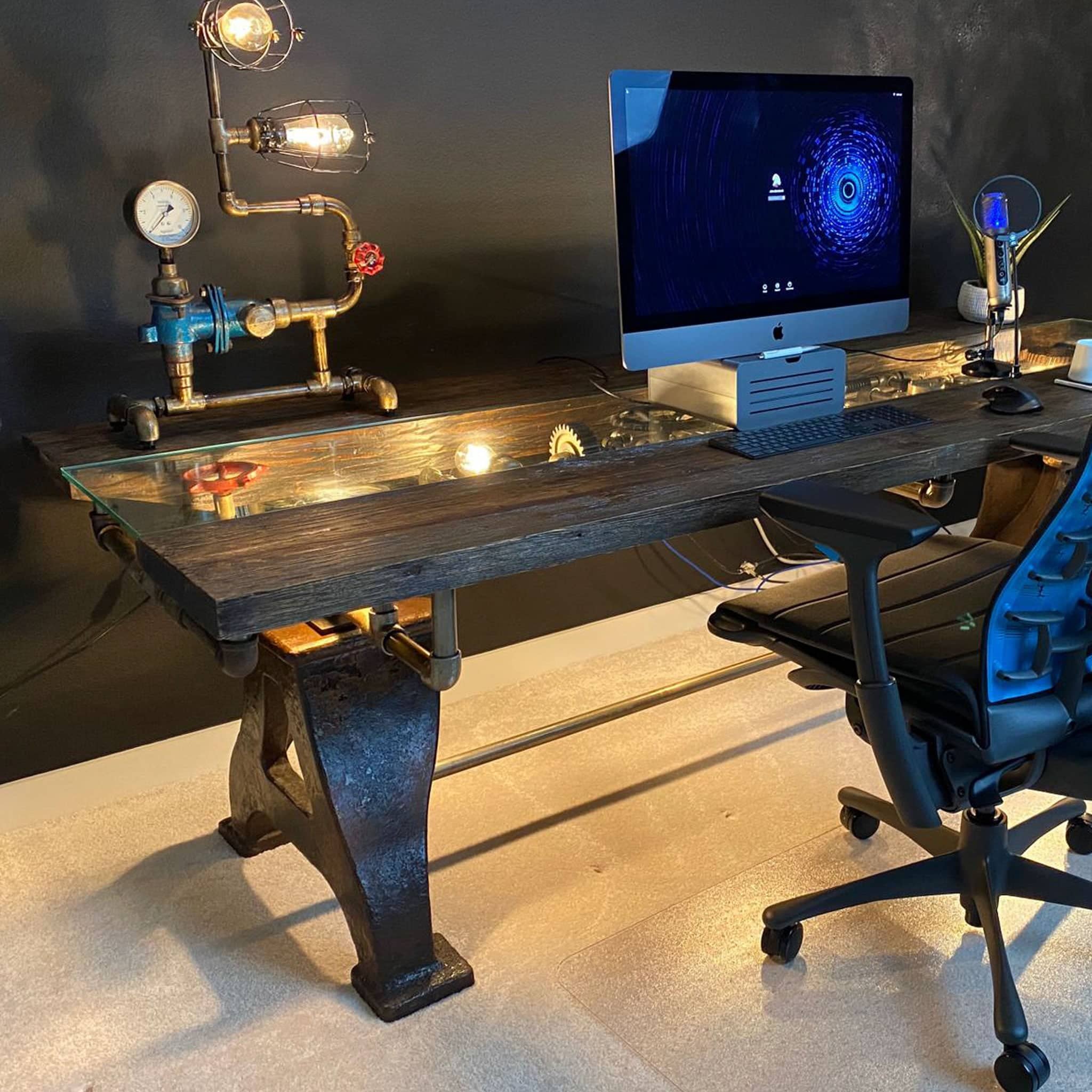 golden pigs - Wholesale Side Table - Unique handmade Steam Punk dinning table2