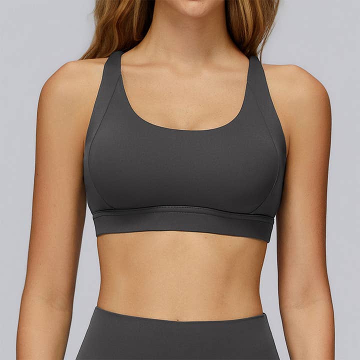 Crave by FW - Wholesale Sports Bra - Women's - Cross Back Strappy Athletic Bras with Removable Pads7