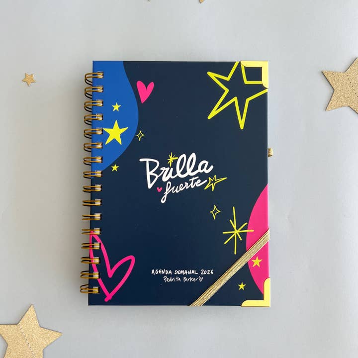 Pedrita Parker - Wholesale Planner - 2026 Agenda Week View - Shine Bright2