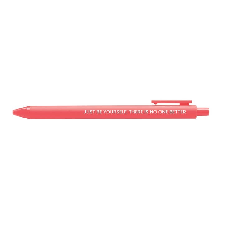 Just Be Yourself pen for wholesale by MangoIllustrated