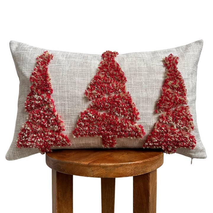 Merry Lumbar Pillow Cover for wholesale by Busa Designs