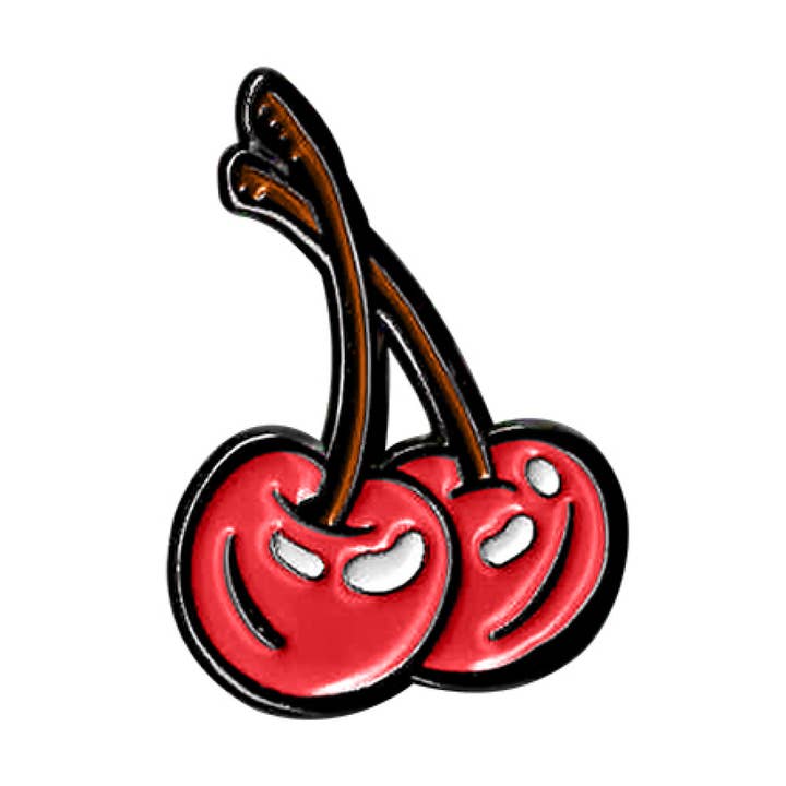 Sunshine Joy - Wholesale Lapel Pin/Button - Cherries Enamel Pin 1.25"0