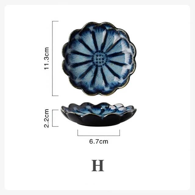 Homerely (We Cover All Import Duties) – wholesale Decorative plate/dish/bowl – Ceramic Flower Shape Plate7