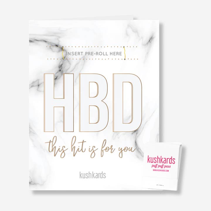 HBD Birthday Card w/Matchbook for wholesale by KushKards