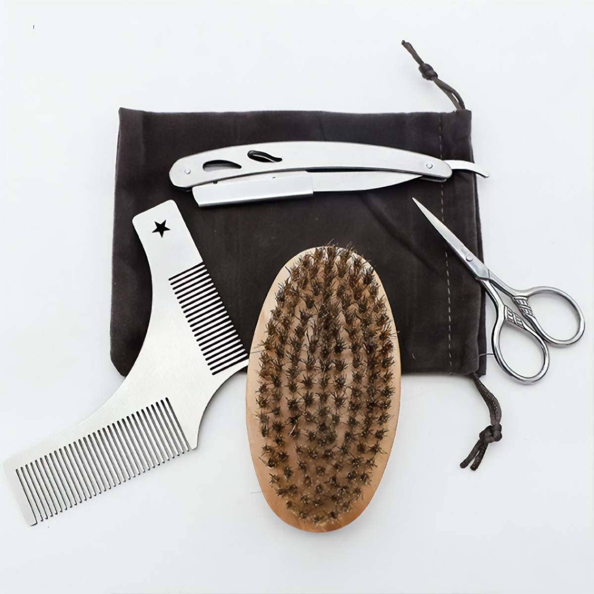 Silver MM Beard Care Grooming Kit for wholesale on Faire2