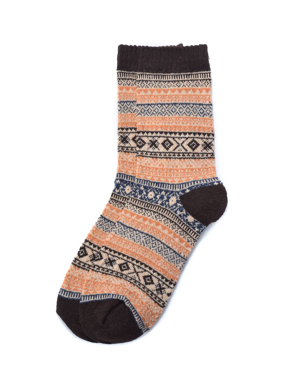 Funkyrel® Atzbranding Limited - Wholesale Socks - Unisex - Rufia - 5 Pairs Unisex Bohemian Wool Blend Socks4