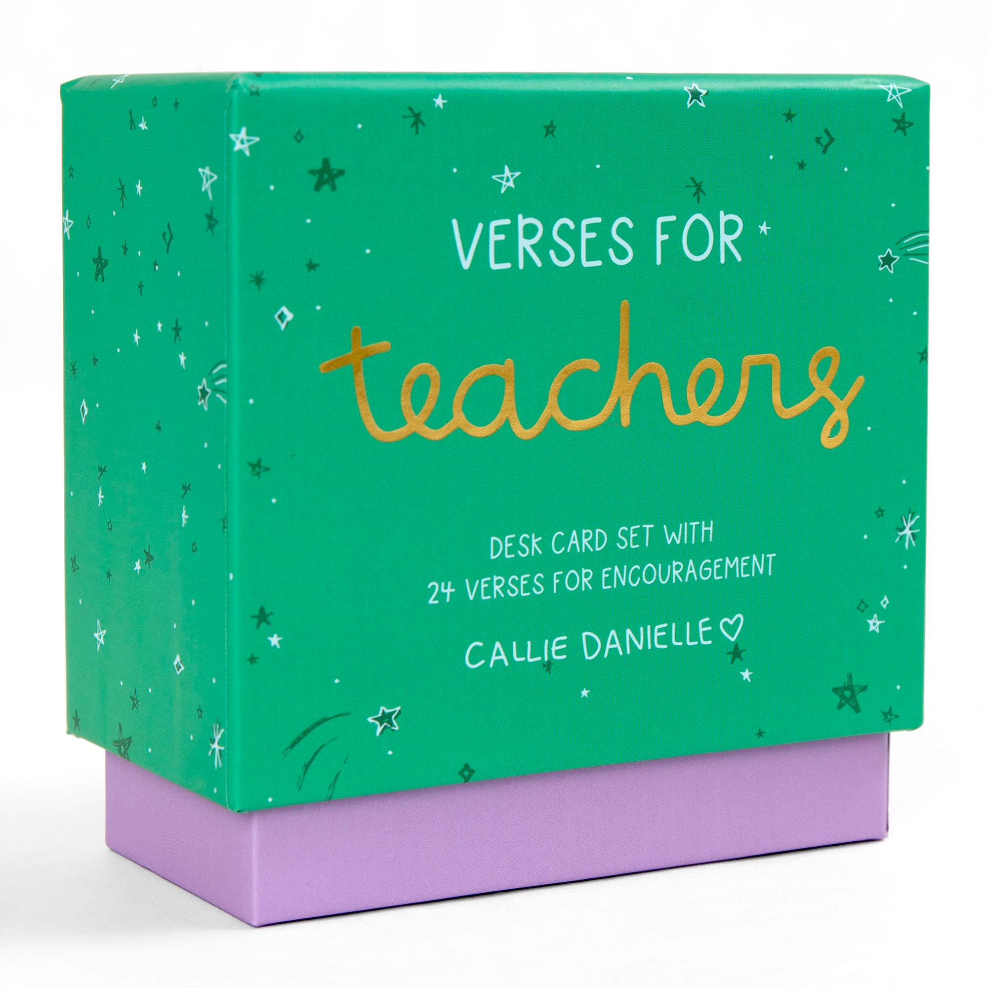 Callie Danielle - Wholesale Desk/Tabletop Sign - Verses for Teachers – Bible Verse Card Set + Display Stand1