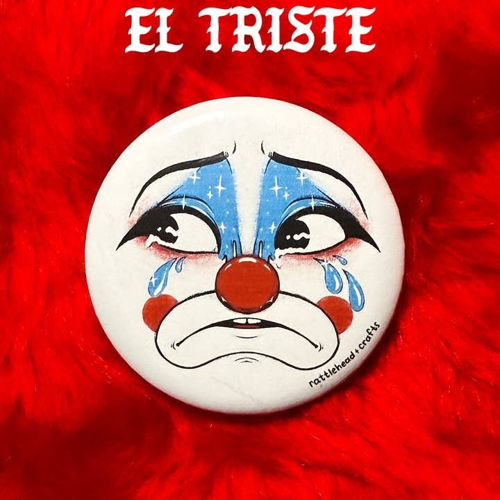 Rattlehead Crafts - Wholesale Lapel Pin/Button - Clown Face Buttons5