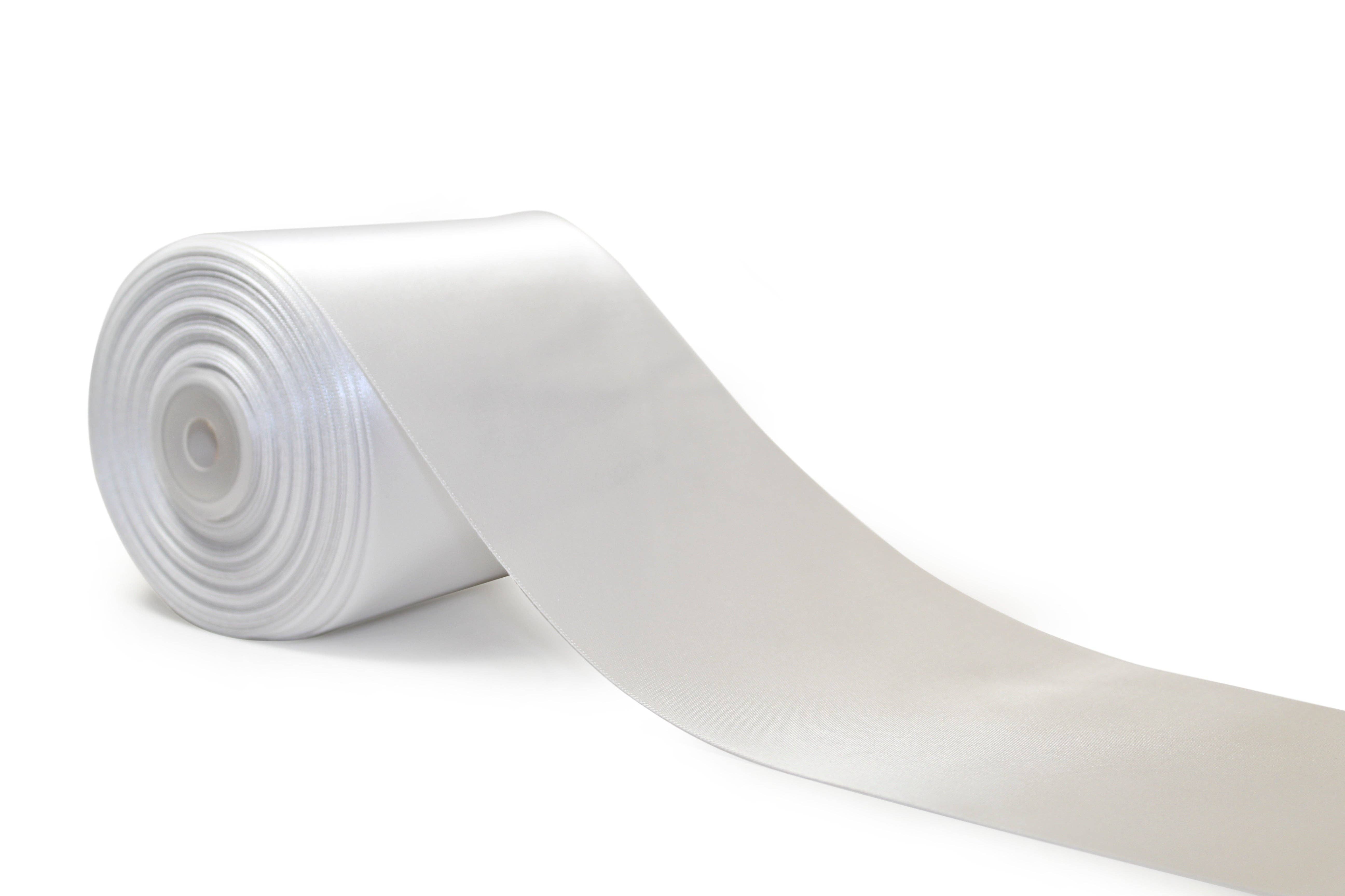 LA Ribbons Wholesale - Vente Ruban – emballage cadeau - Ruban en satin double face | Blanc (029)6