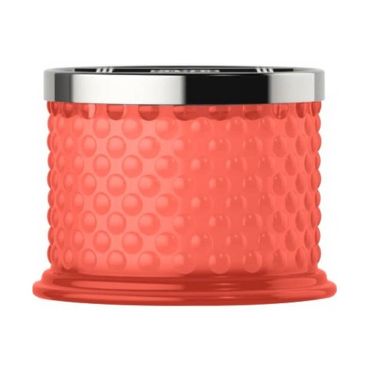 Jasmine & White Peach 3-wick Hobnail Candle for wholesale by HomeWorx by Slatkin + Co.