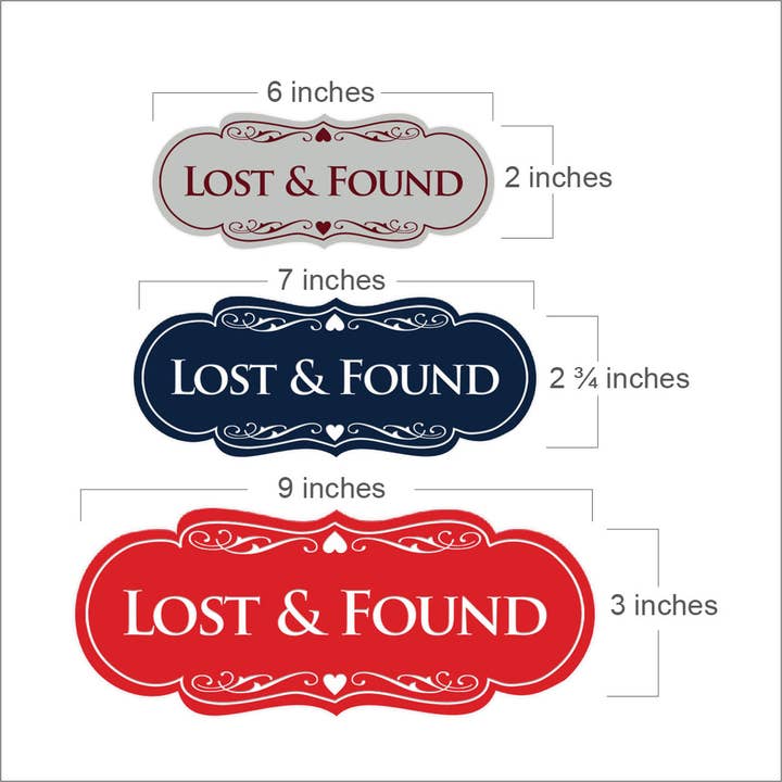 Signs ByLITA Designer Lost & Found Sign for wholesale by All Quality