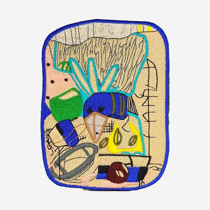 Embroidered Patch Comet for wholesale by Isabelle Gougenheim Designs