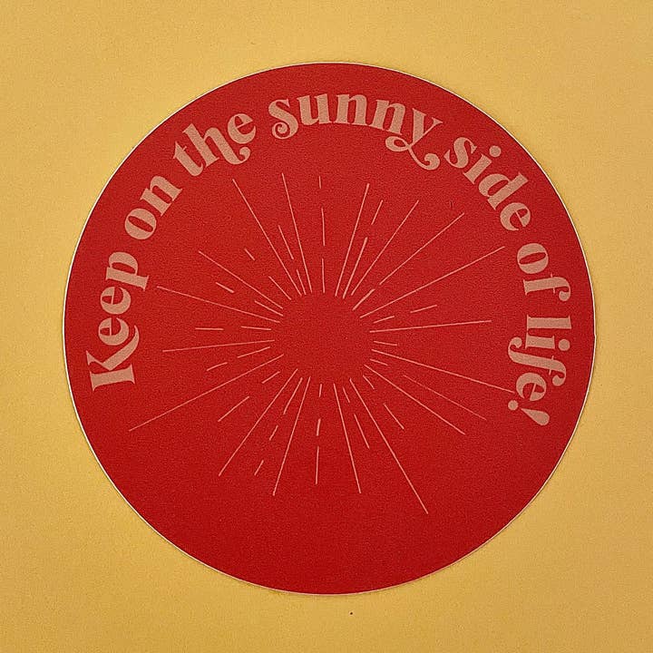 Autocollant SUNNY SIDE pour la vente par Pneu Paper // Lovely Why Isle