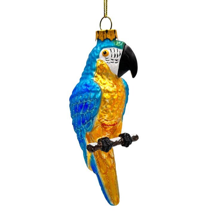 OrnamentallyYou - Wholesale Ornament - Colorful Parrot Glass Christmas Ornament