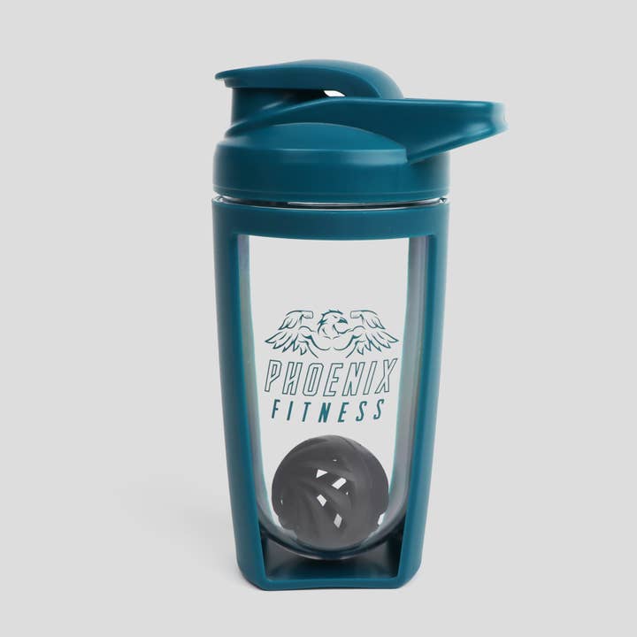 Phoenix Fitness - Wholesale Protein/Superfood Powder - Protein Shaker - Teal