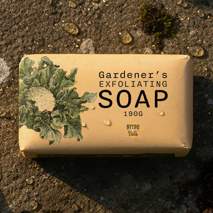 GARDENER'S COLLECTION - EXFOLIATING OLIVE SOAP for wholesale by Sting in the Tail Ltd