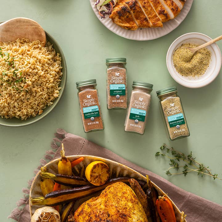 Simply Organic - Wholesale Dried Spice Mix - Original Rotisserie Style Seasoning, Certified Organic, 3 Oz5
