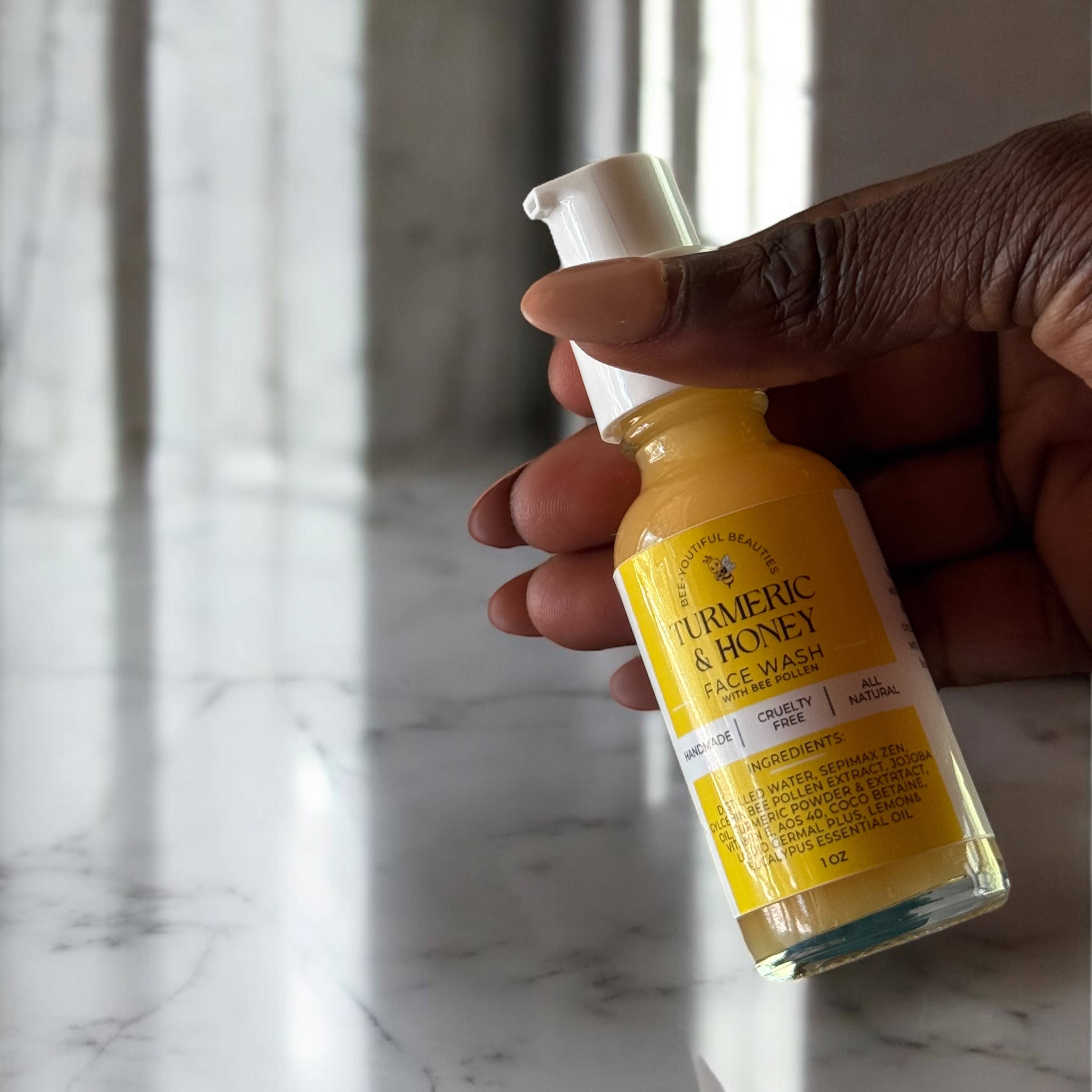 Bee-Youtiful Beauties - Wholesale Facial Cleanser - TURMERIC & HONEY FACEWASH W/ BEE POLLEN1