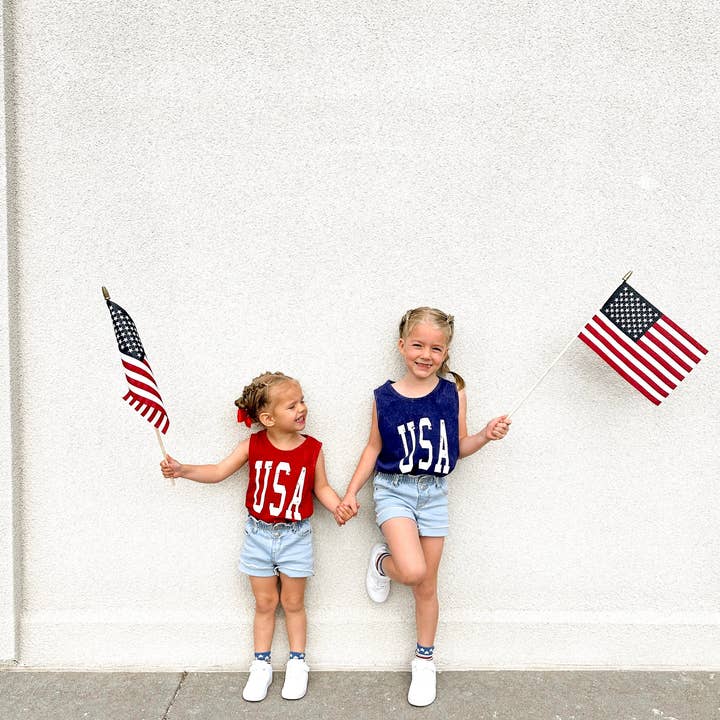 Tanque Infantil do USA Varsity por atacado de Merce and Company