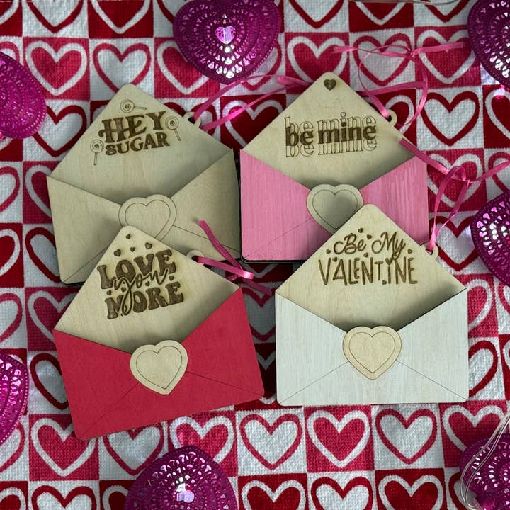 Valentine’s Day Gift Card Holders for wholesale by Checkered Edge Designs