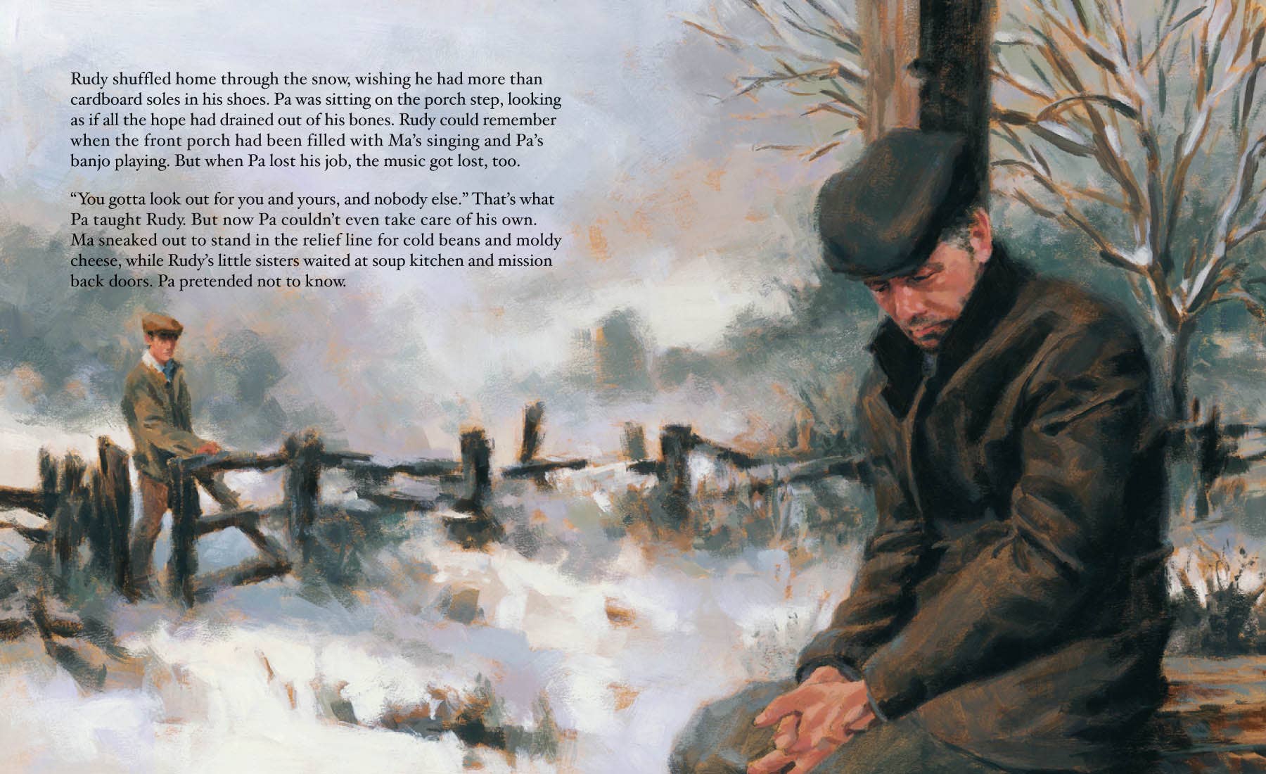 Sleeping Bear Press - Wholesale Historical Fiction - Rudy Rides the Rails: A Depression Era Story Picture Book1