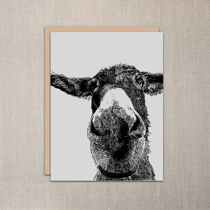 Carte-notes « Maya » en forme d'âne pour la vente par Laughing Mule Press