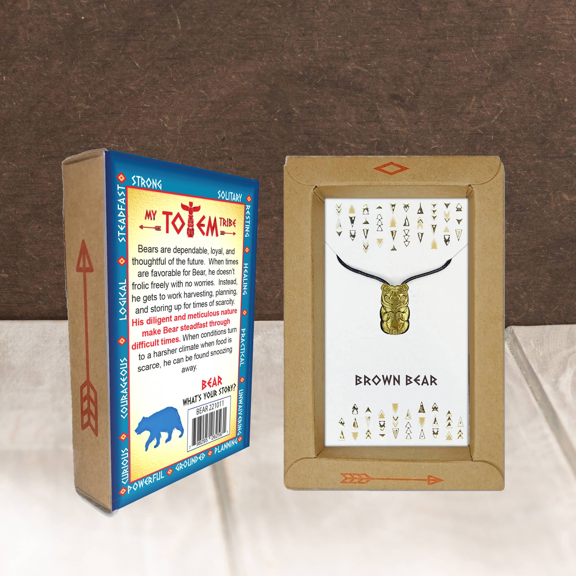 My Totem Tribe - Wholesale Pendant/Charm Necklace - Bear My Totem Tribe Spirit Animal Tribal Bead Necklace6