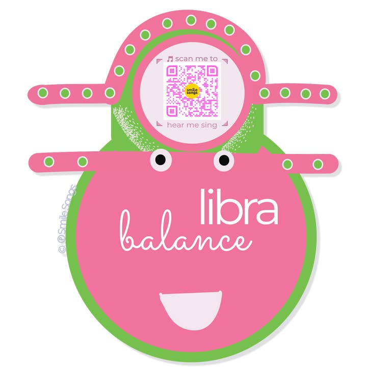 Smile Songs - Wholesale Sticker - Smile Songs 12 Zodiac Signs Astrology QR Code Stickers12