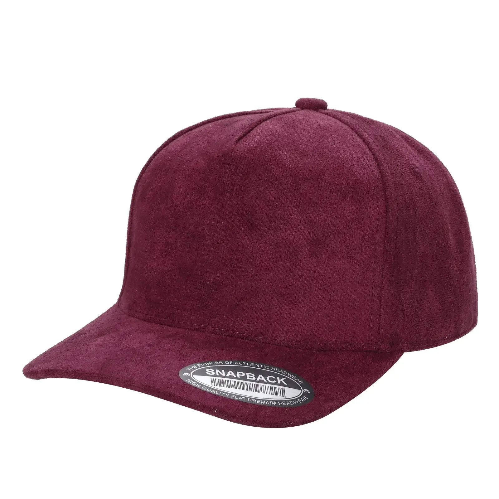 Burzip collection – wholesale Baseballkeps - Unisex – TC2>SUEDE SOLID 5-PANEL KEPSAR4