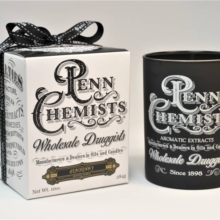 HEMINGWAY 10 OZ CLASSIC CANDLE for wholesale by PENN CHEMISTS
