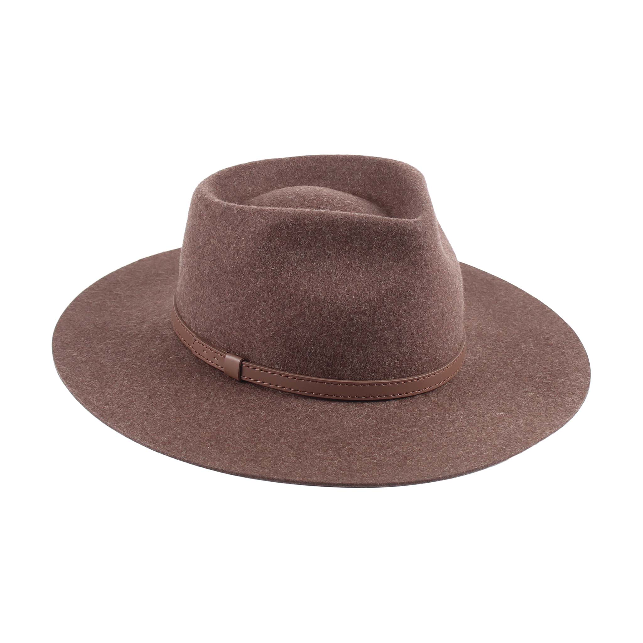 Jeanne Simmons Accessories - Wholesale Fedora - Women's - Western Fedora Stiff Brim 100% Wool Felt 7907 Hat Winter1
