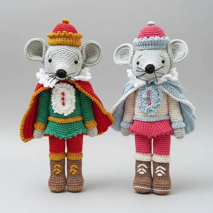 Soldados Ratón Cascanueces de Ganchillo Hechos a Mano – Muñeco de Navidad, Decoración Navideña para venta al por mayor de Joy Gift London
