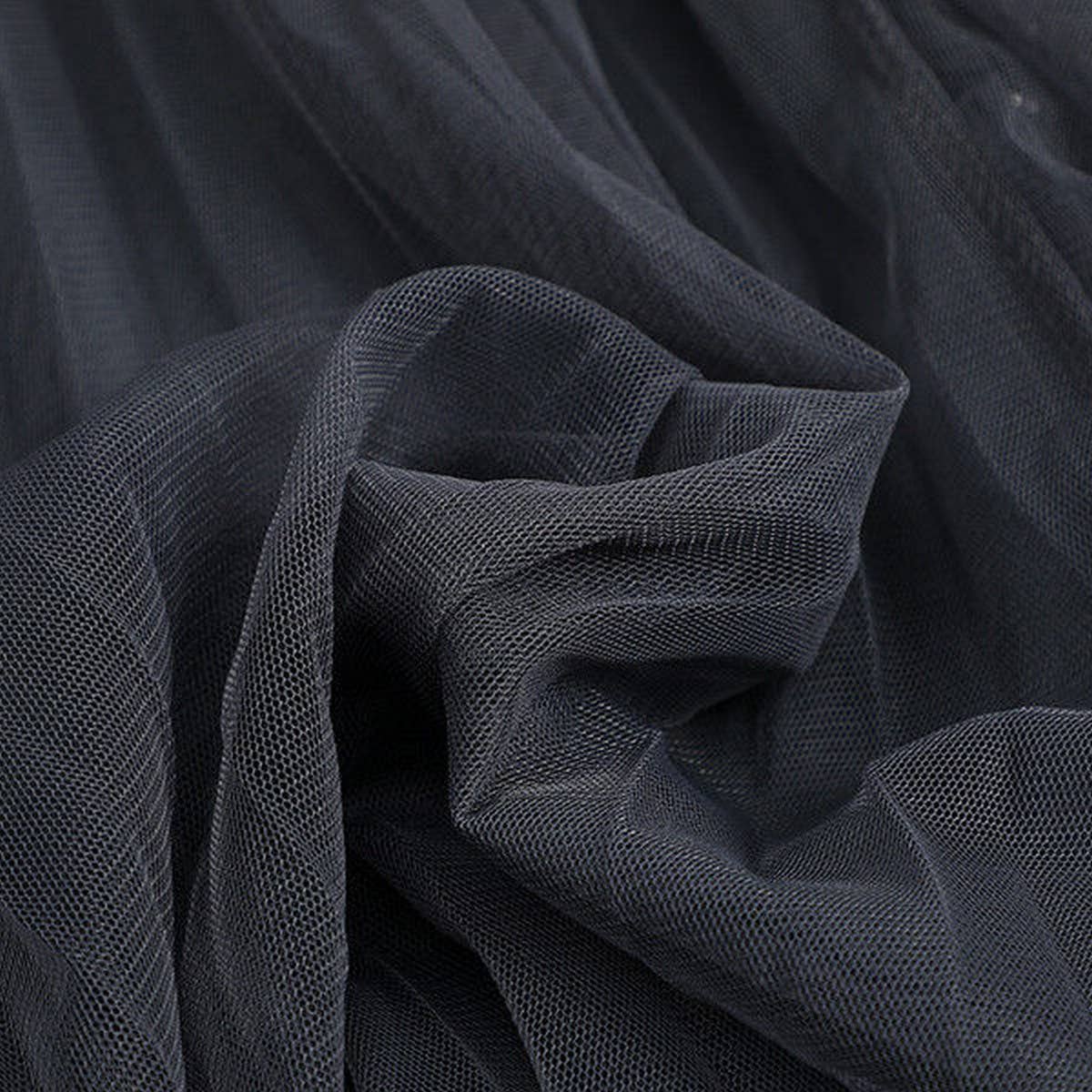 ACCITY - Wholesale Skirt - Women's - BEADED MESH PLEATED SKIRT A LINE TULLE SKIRT_CWBLS039811